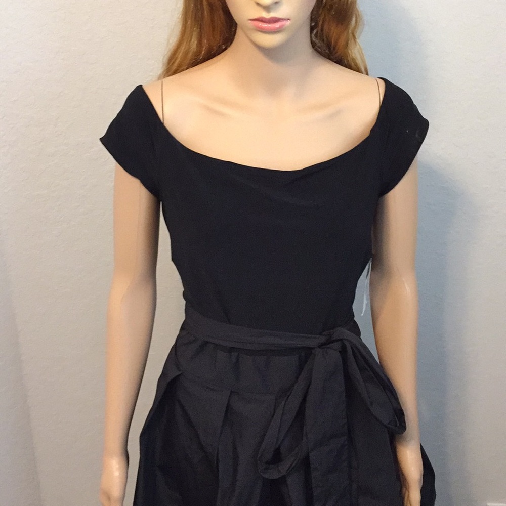 Lauren Ralph Lauren Taffeta Off-The-Shoulder Dress - Picture 4 of 8